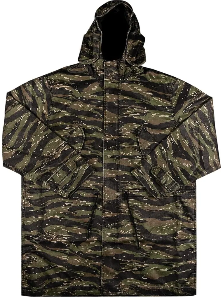 Парка Supreme Hooded Facemask Parka Tigerstripe Camo — изображение 1 из 3, зеленый