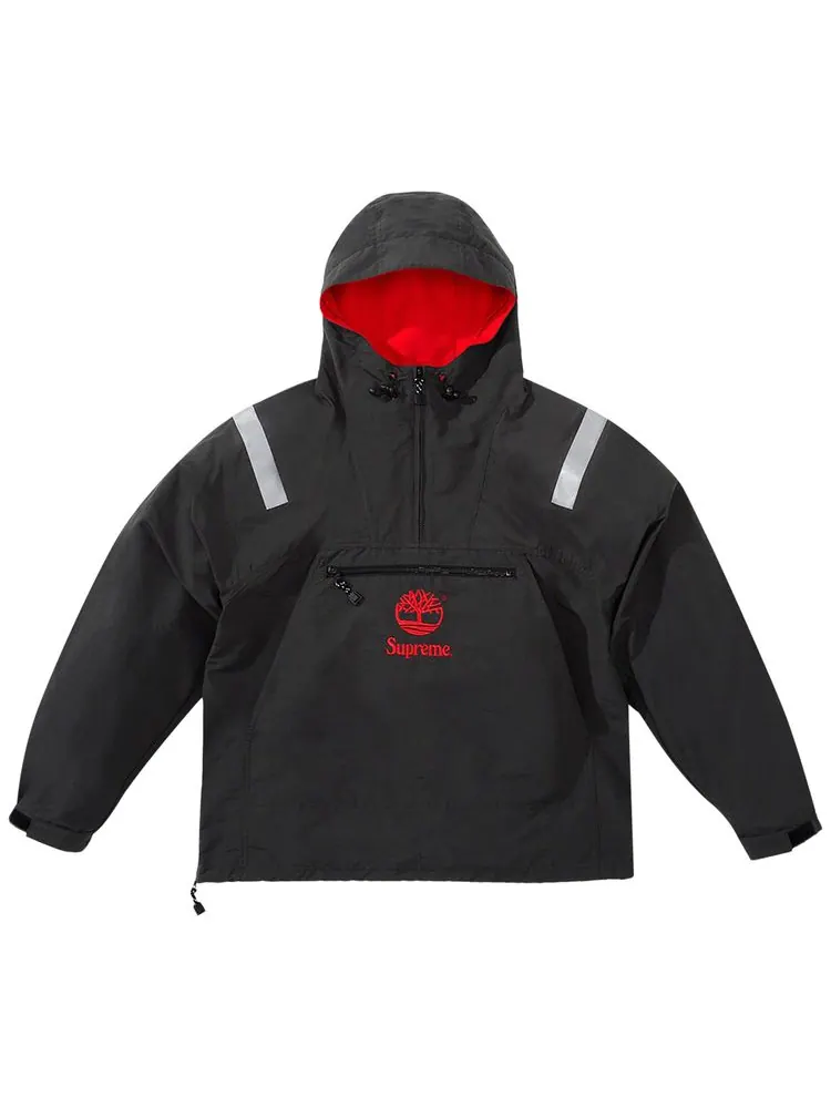 Анорак Supreme x Timberland с отражающей лентой — изображение 1 из 2, черный