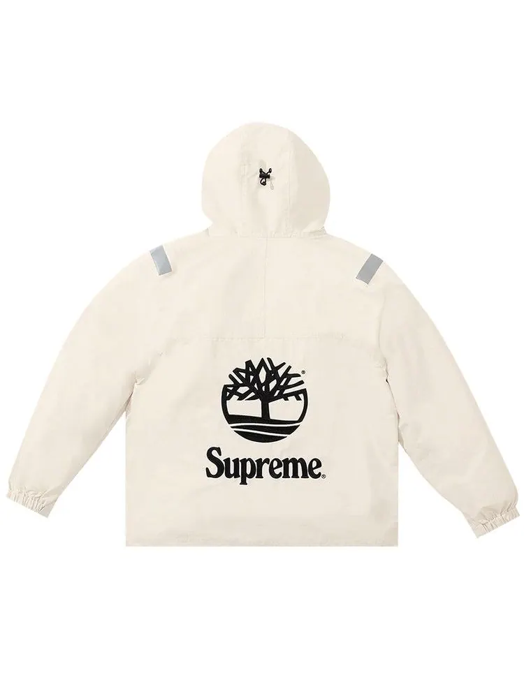Анорак Supreme x Timberland Reflective Taping Anorak 'Stone' — изображение 2 из 2, белый