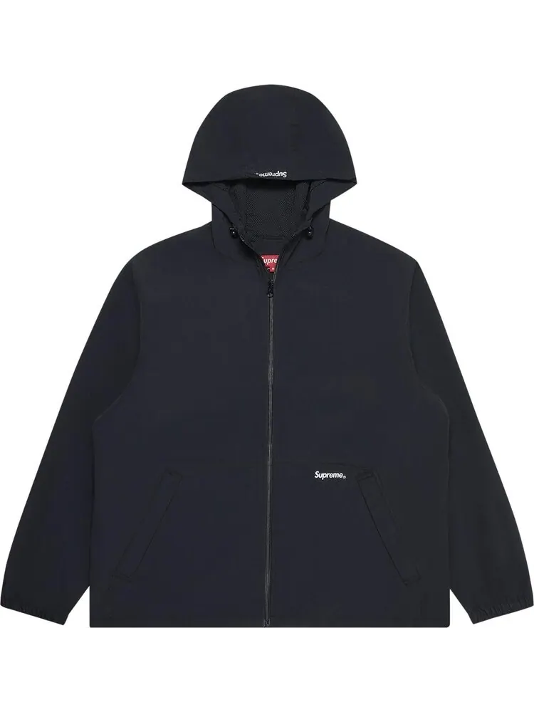 Куртка Supreme Reflective Zip Hooded Jacket 'Black' — изображение 1 из 3, черный