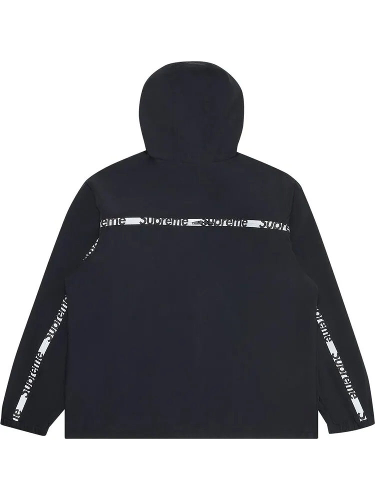Куртка Supreme Reflective Zip Hooded Jacket 'Black' — изображение 2 из 3, черный