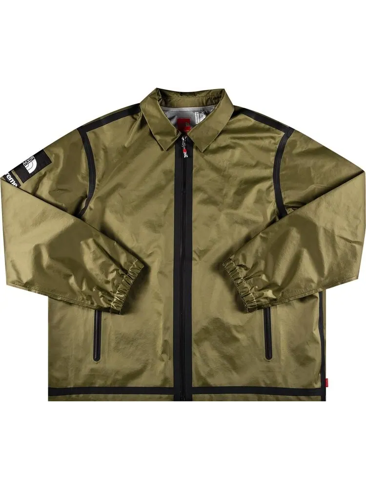 Куртка Supreme x The North Face Summit Series Outer Tape Seam Coaches Jacket Olive — изображение 1 из 3, зеленый