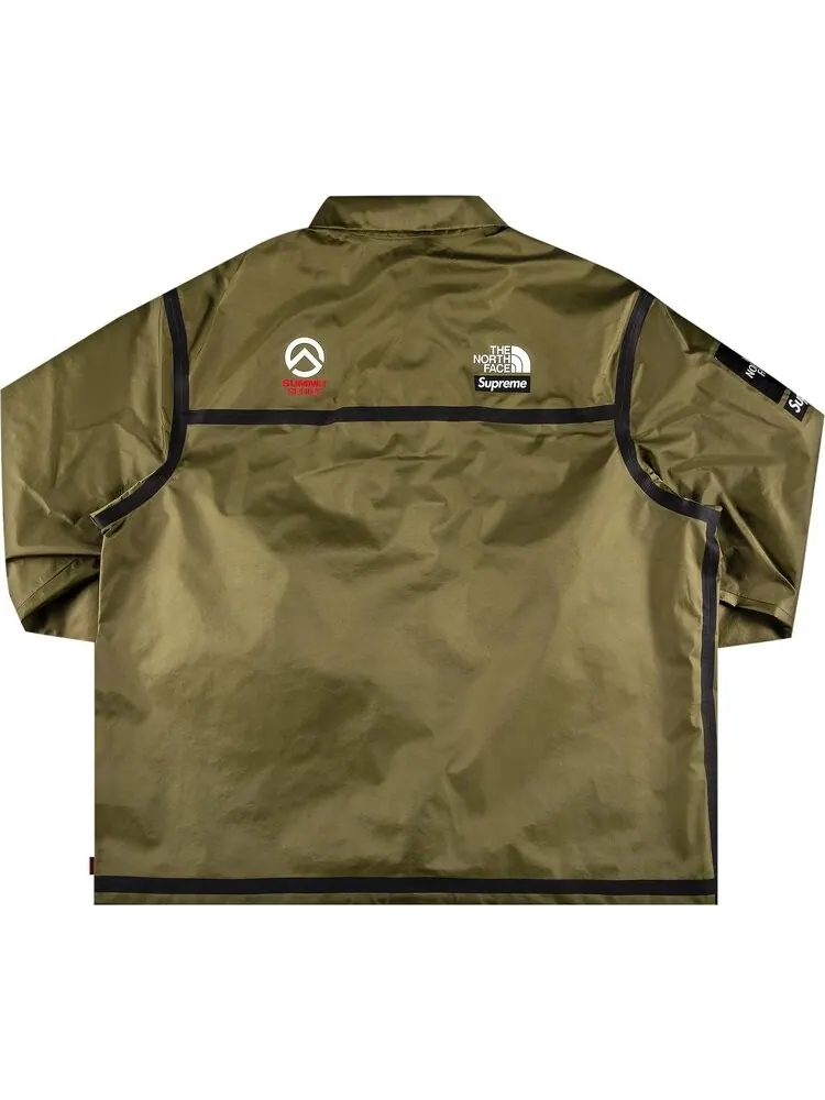 Куртка Supreme x The North Face Summit Series Outer Tape Seam Coaches Jacket Olive — изображение 2 из 3, зеленый