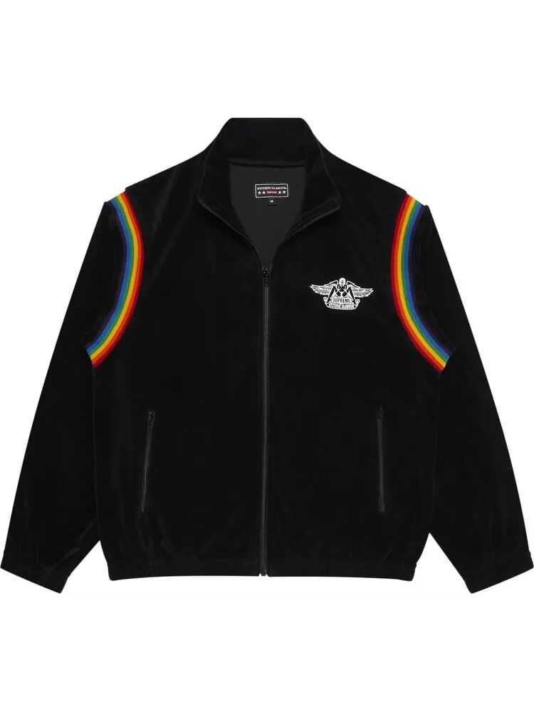 Куртка Supreme x Hysteric Glamour Velour Track Jacket 'Black' — изображение 1 из 3, черный