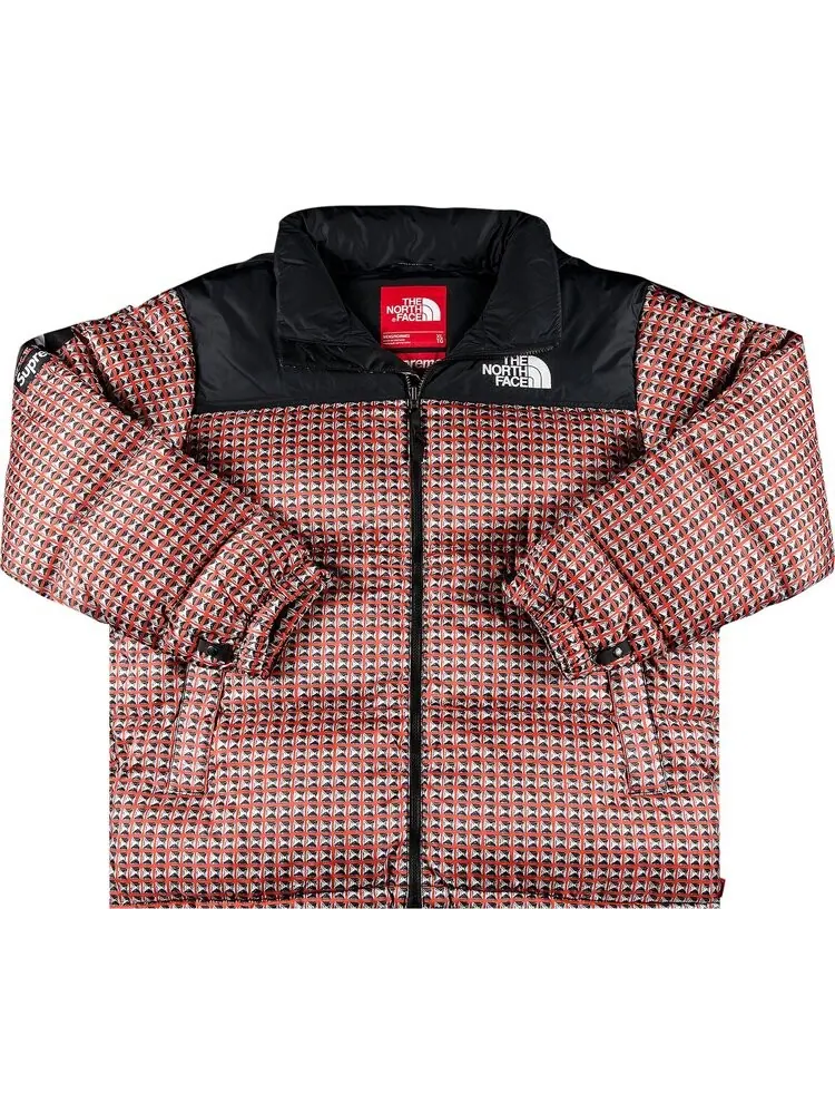 Куртка Supreme x The North Face Studded Nuptse Jacket 'Red' — изображение 1 из 2, красный