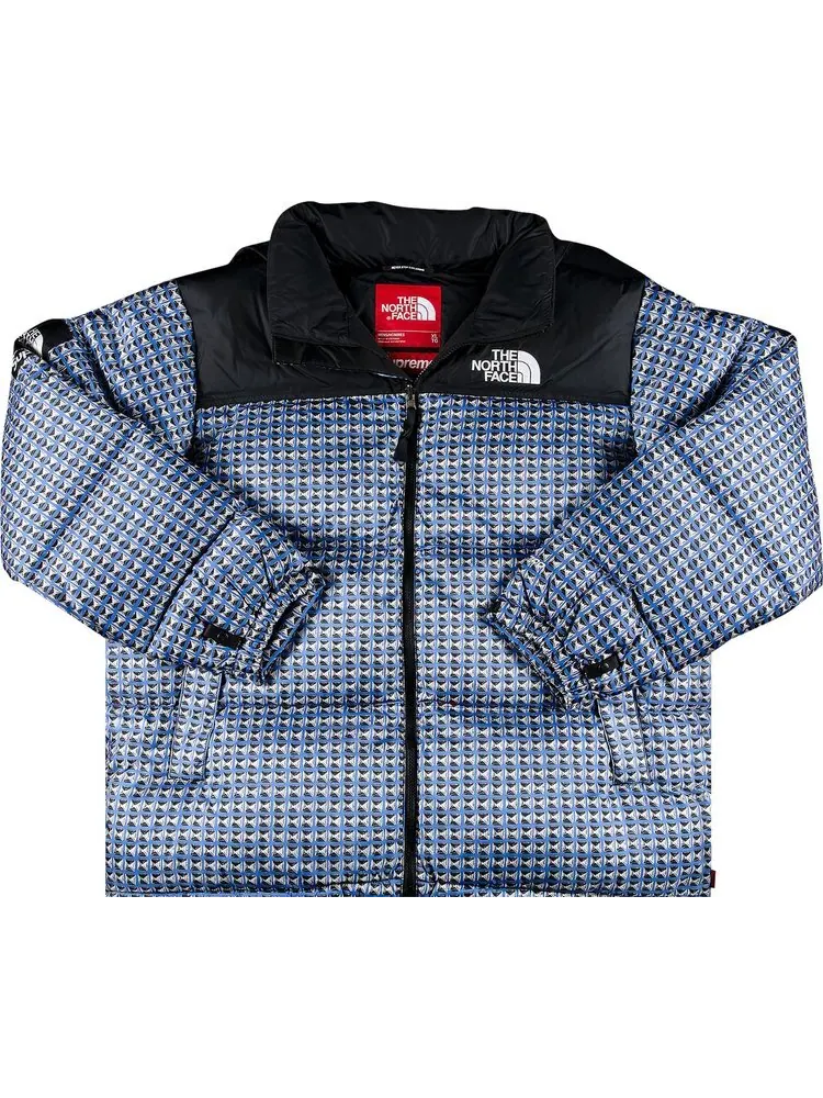 Куртка Supreme x The North Face Studded Nuptse Jacket 'Royal' — изображение 1 из 2, синий