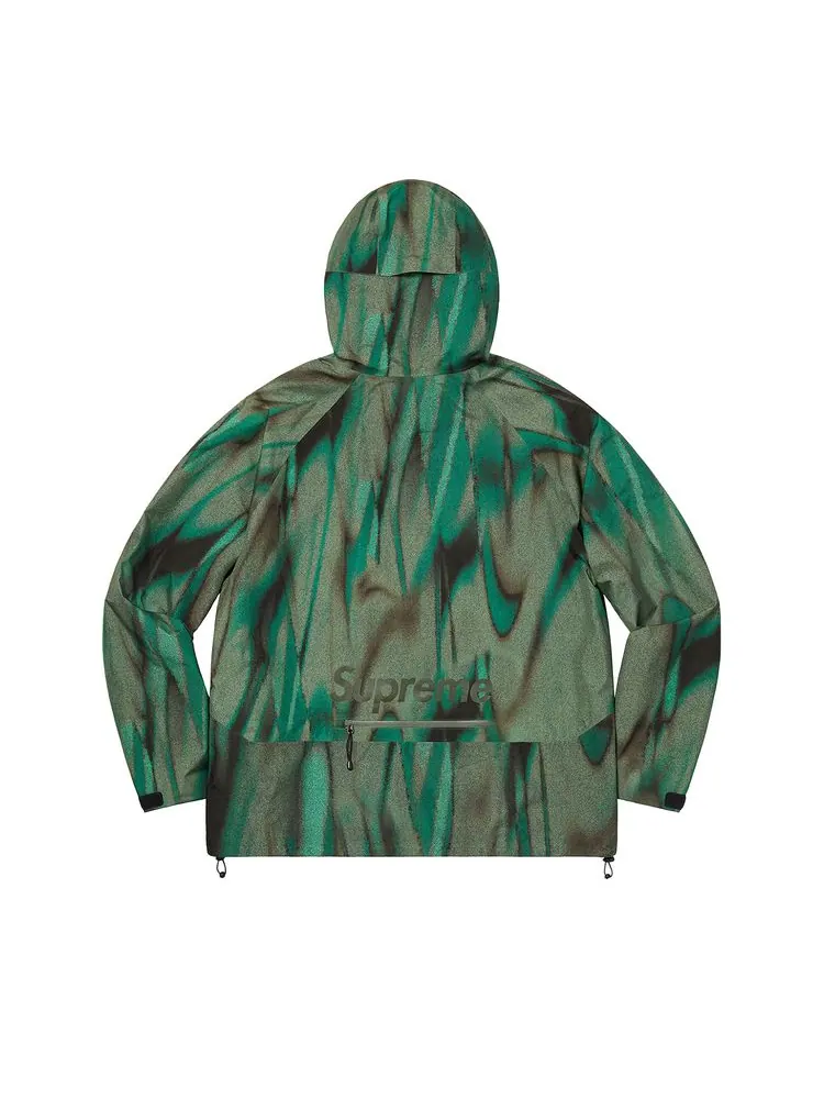 Куртка Supreme GORE-TEX Paclite Shell Jacket 'Olive Swirl' — изображение 2 из 2, оливковый