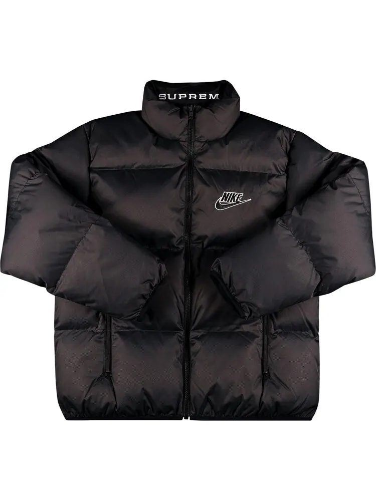 Куртка Supreme x Nike Reversible Puffy Jacket 'Black' — изображение 1 из 3, черный