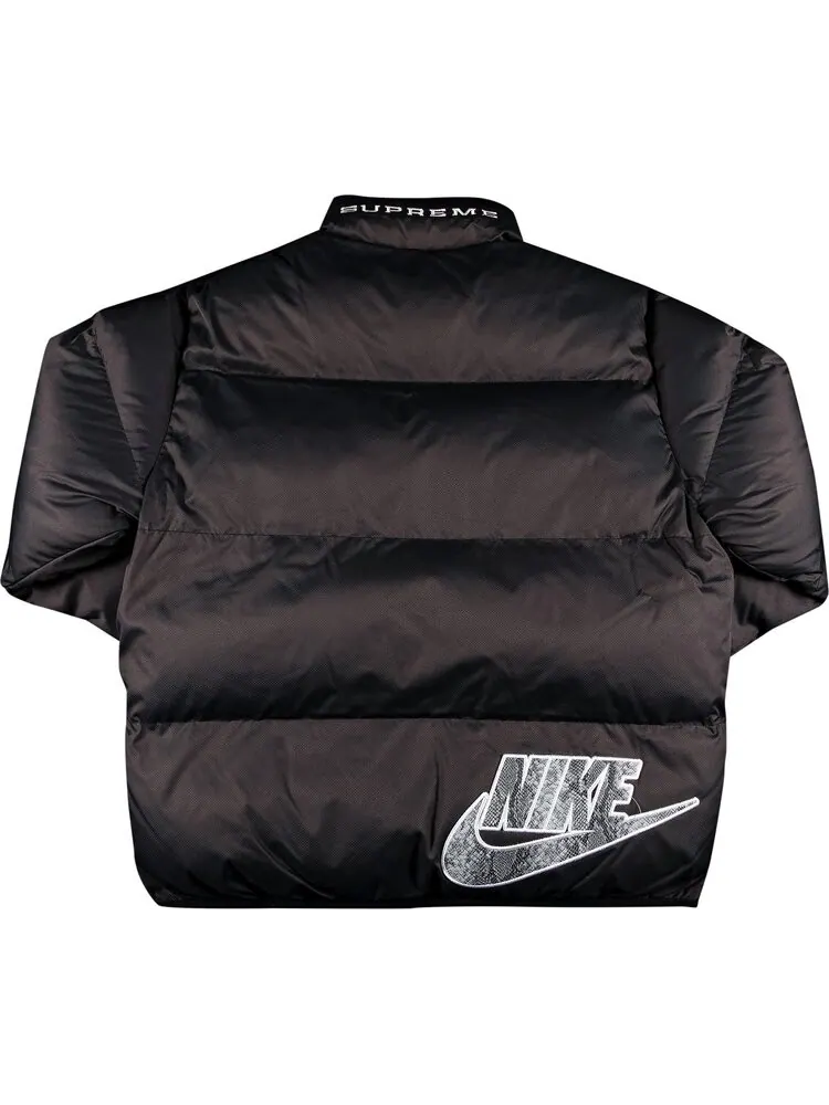 Куртка Supreme x Nike Reversible Puffy Jacket 'Black' — изображение 2 из 3, черный