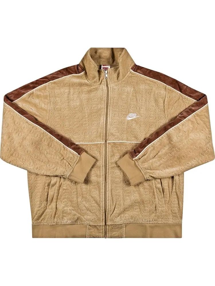 Куртка Supreme x Nike Velour Track Jacket 'Tan' — изображение 1 из 2, загар