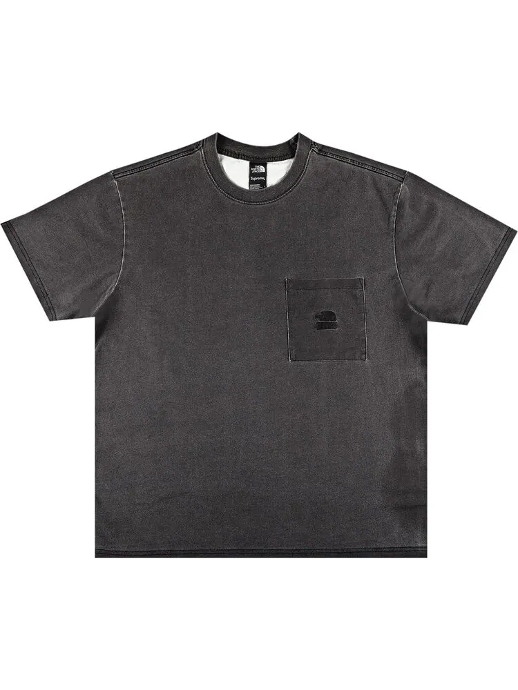 Футболка Supreme x The North Face Pigment Printed Pocket Tee 'Black' — изображение 1 из 2, черный