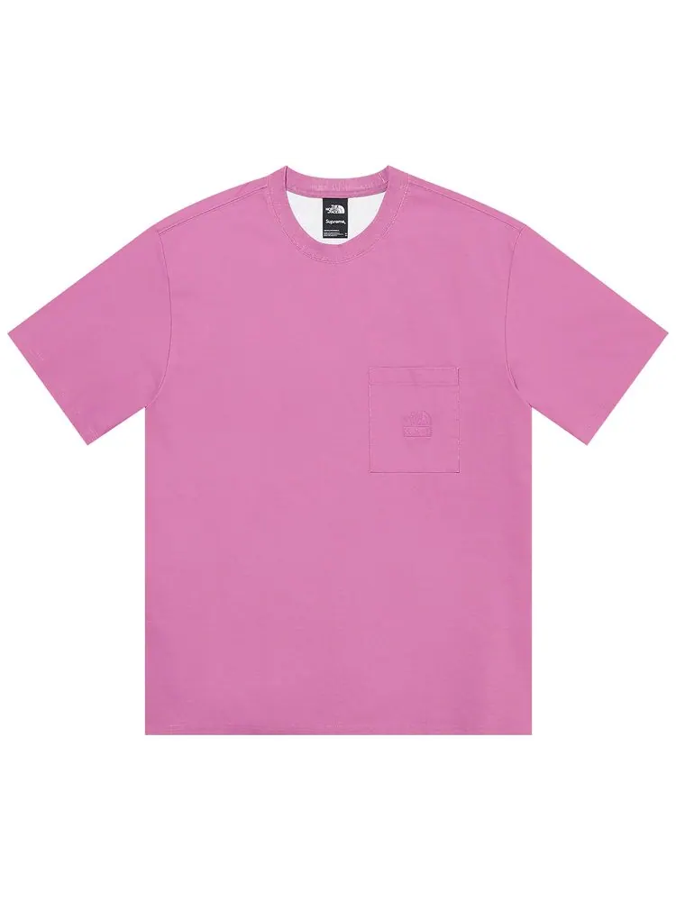Футболка Supreme x The North Face Pigment Printed Pocket Tee 'Pink' — изображение 1 из 1, розовый