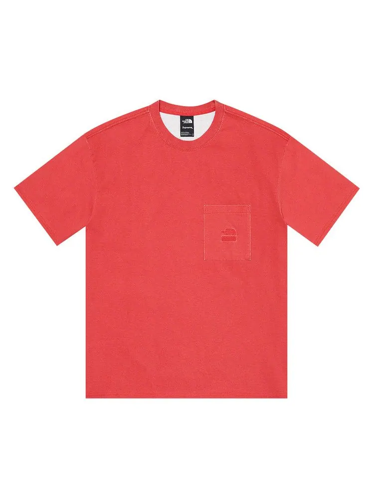 Футболка Supreme x The North Face Pigment Printed Pocket Tee — изображение 1 из 1, красный