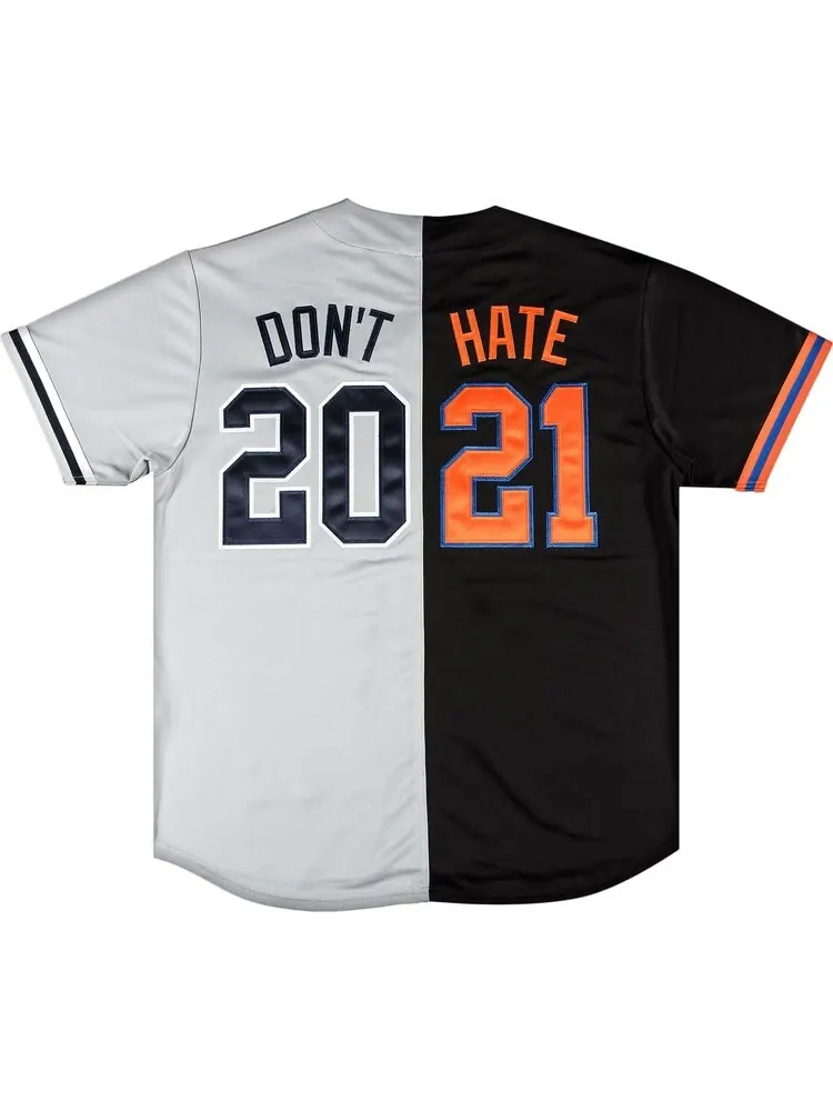 Футболка Supreme Don't Hate Baseball Jersey 'Black' — изображение 2 из 3, черный