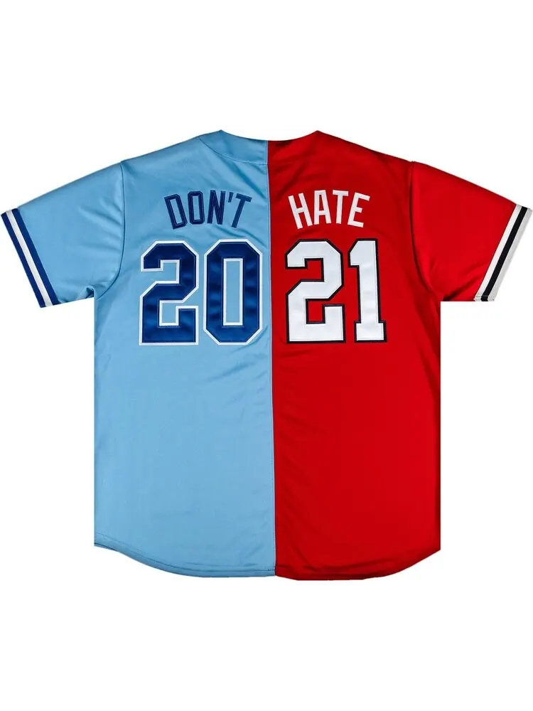 Футболка Supreme Don't Hate Baseball Jersey 'Red' — изображение 2 из 3, красный