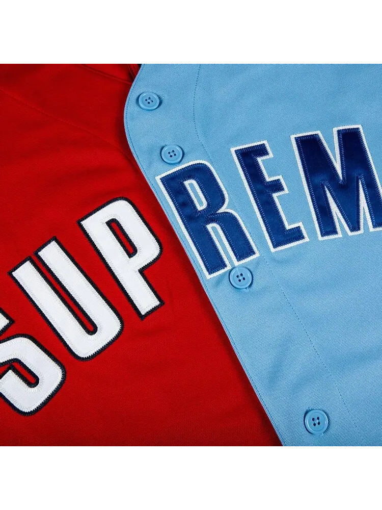 Футболка Supreme Don't Hate Baseball Jersey 'Red' — изображение 3 из 3, красный
