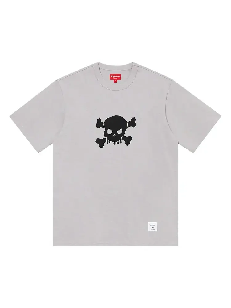 Футболка с коротким рукавом Supreme Skull, серая — изображение 1 из 1, серый