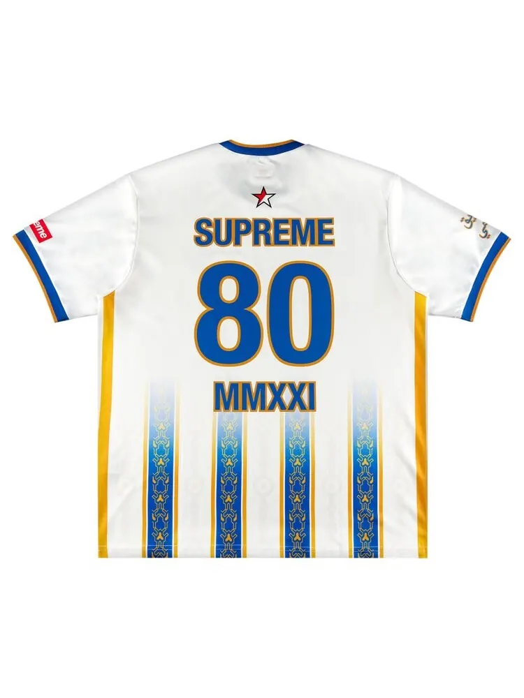 Футболка Supreme Arabic Logo Soccer Jersey 'White' — изображение 2 из 3, белый