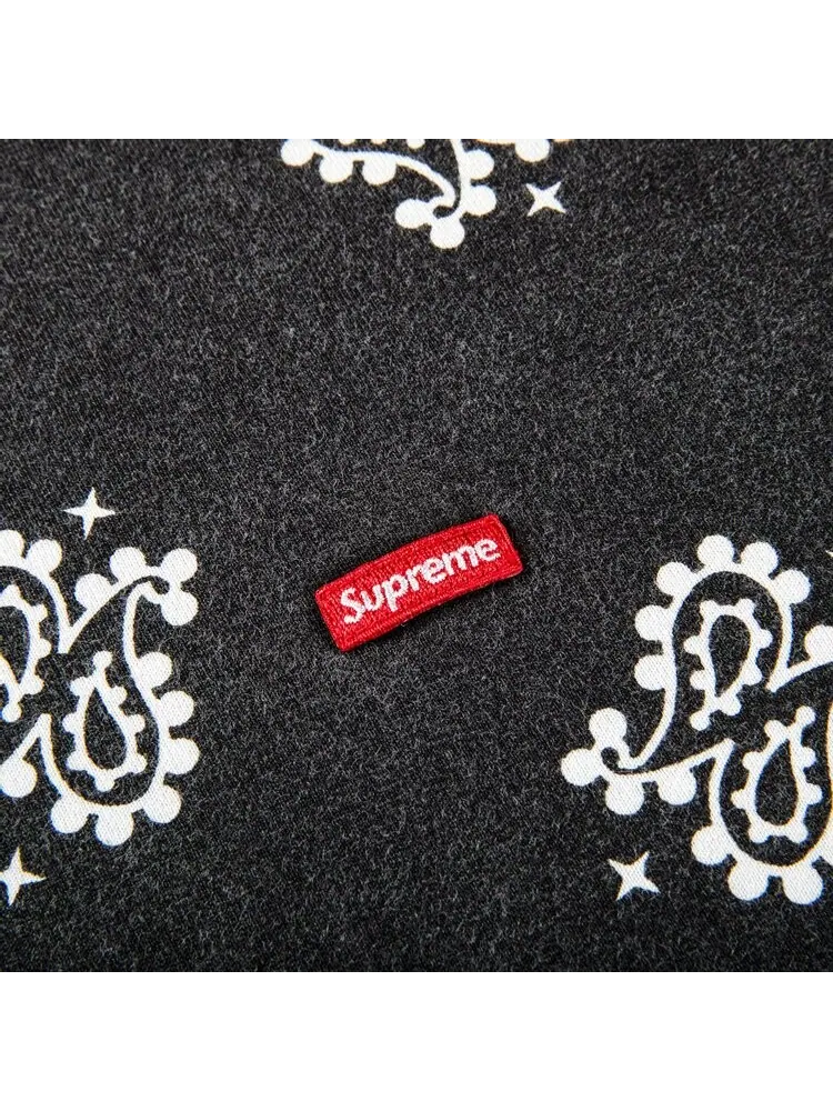 Футболка Supreme Small Box Tee 'Black Bandana' — изображение 2 из 2, черный