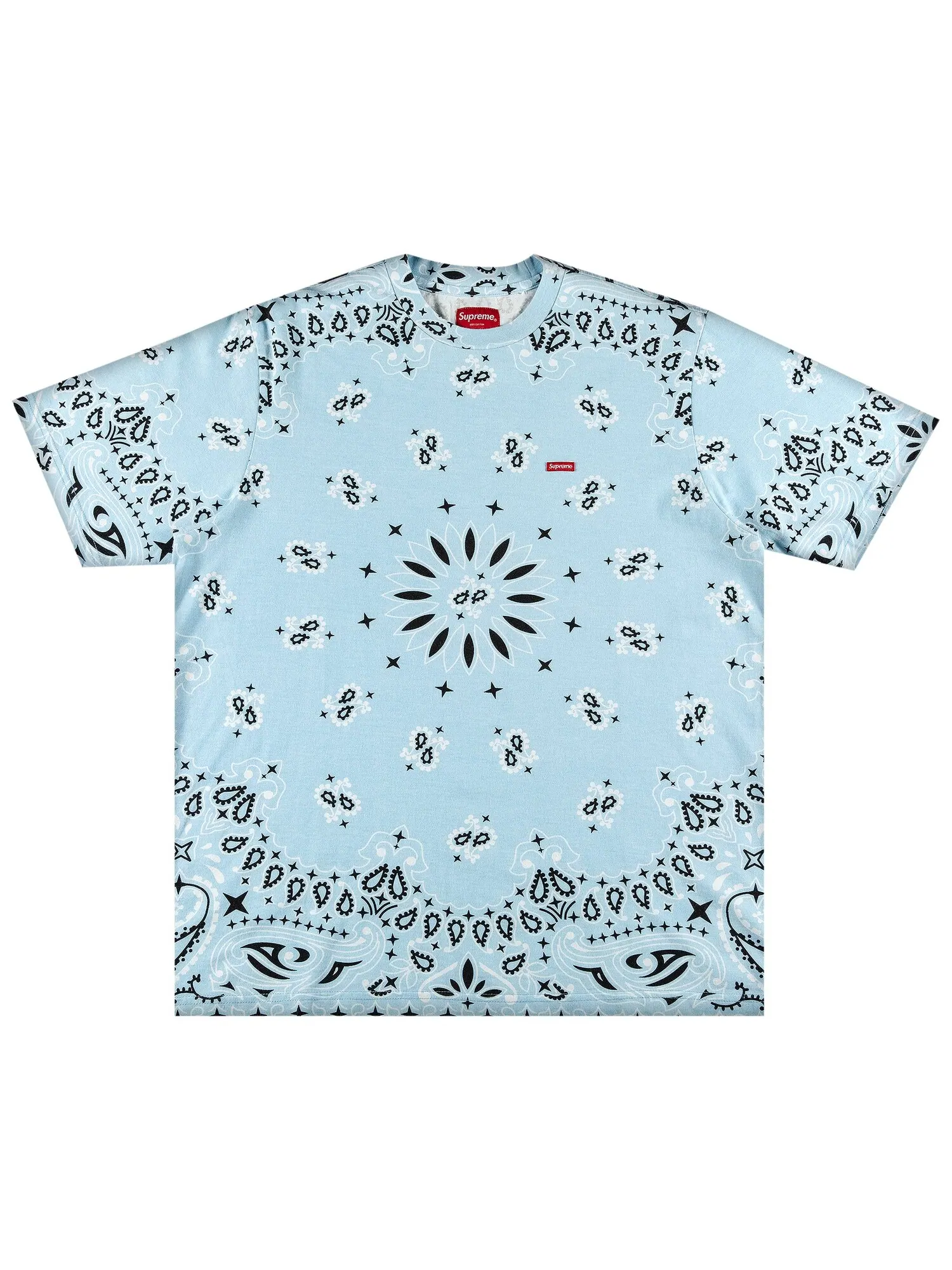 Футболка Supreme Small Box, Голубая бандана — изображение 1 из 2