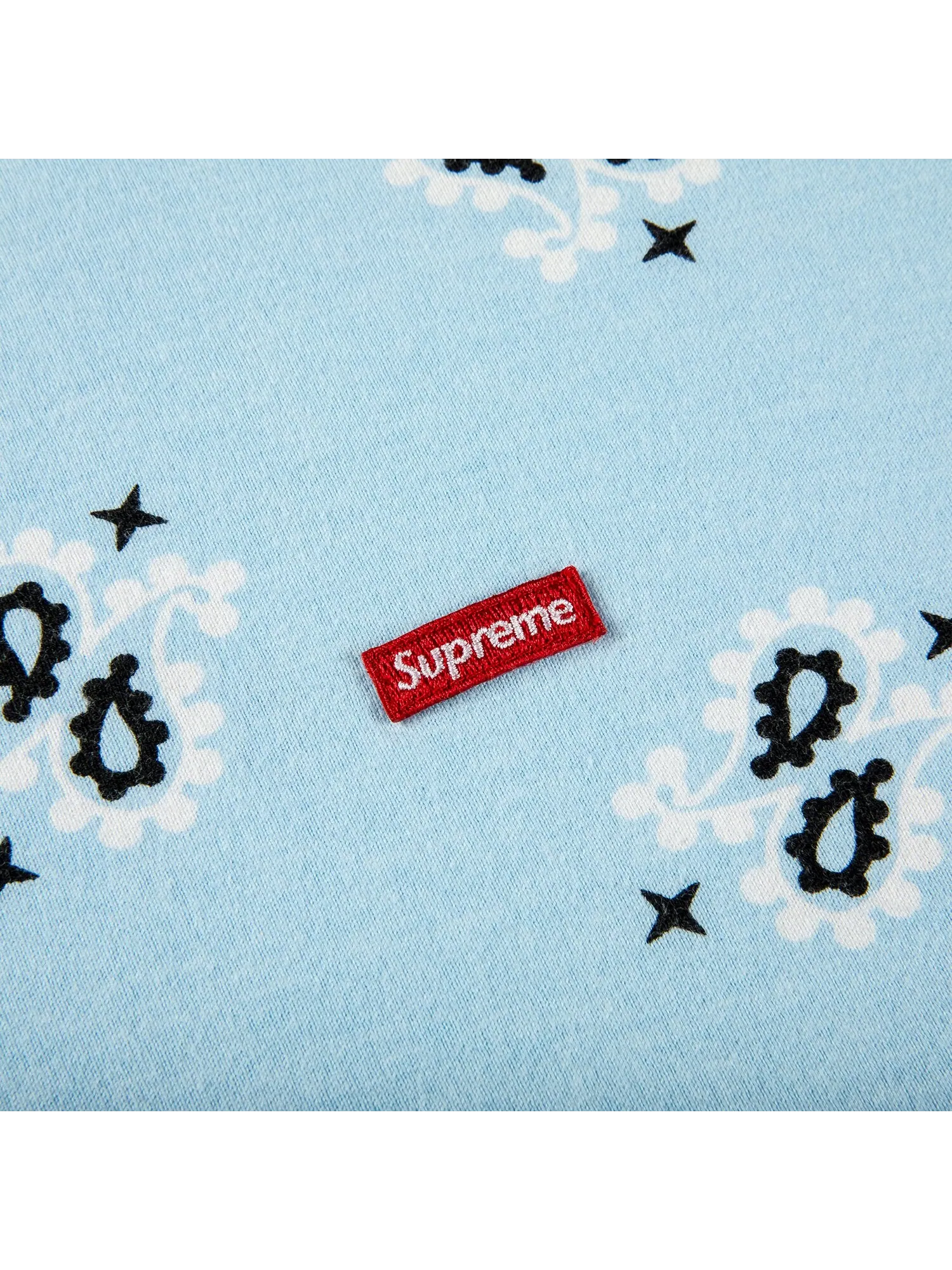 Футболка Supreme Small Box, Голубая бандана — изображение 2 из 2
