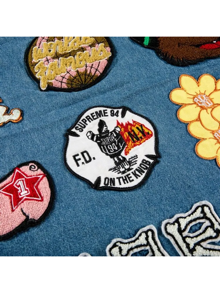 Джерси Supreme Patches Denim Baseball 'Denim' — изображение 3 из 3, синий