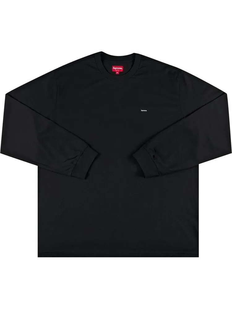 Лонгслив Supreme Small Box Long-Sleeve Tee 'Black' — изображение 1 из 2, черный