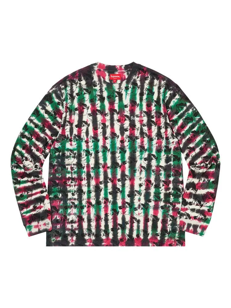 Футболка Supreme Dyed Bear Long-Sleeve Tee — изображение 1 из 1, черный