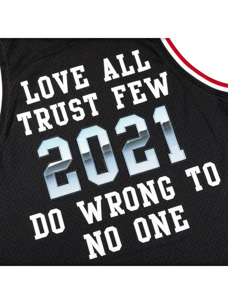 Футболка Supreme x Mitchell And Ness Basketball Jersey 'Black' — изображение 3 из 3, черный