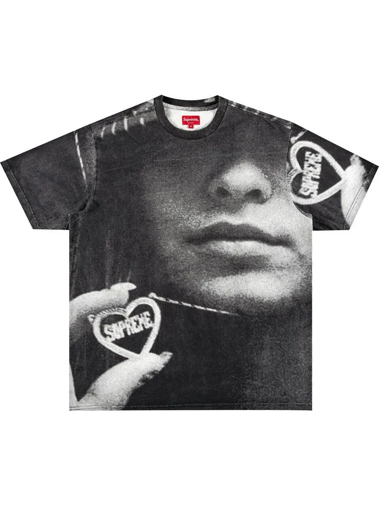 Футболка Supreme Kim Necklace Short-Sleeve Top 'Black' — изображение 1 из 2, черный