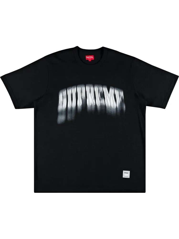 Футболка Supreme Blurred Arc Short-Sleeve Top 'Black' — изображение 1 из 2, черный