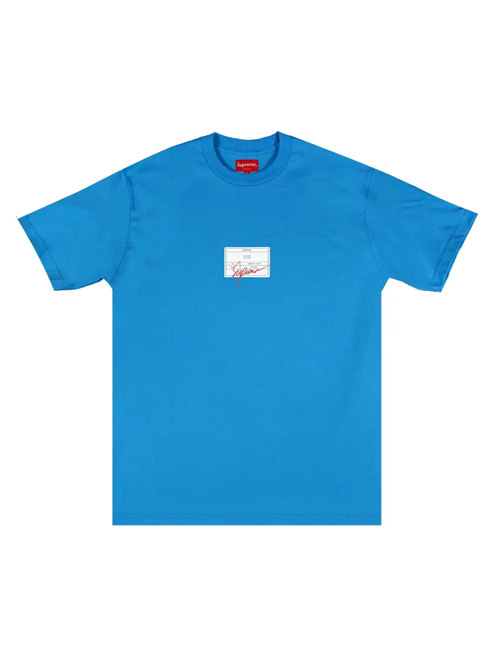 Топ с короткими рукавами Supreme Signature Label — изображение 1 из 1, ярко-синий
