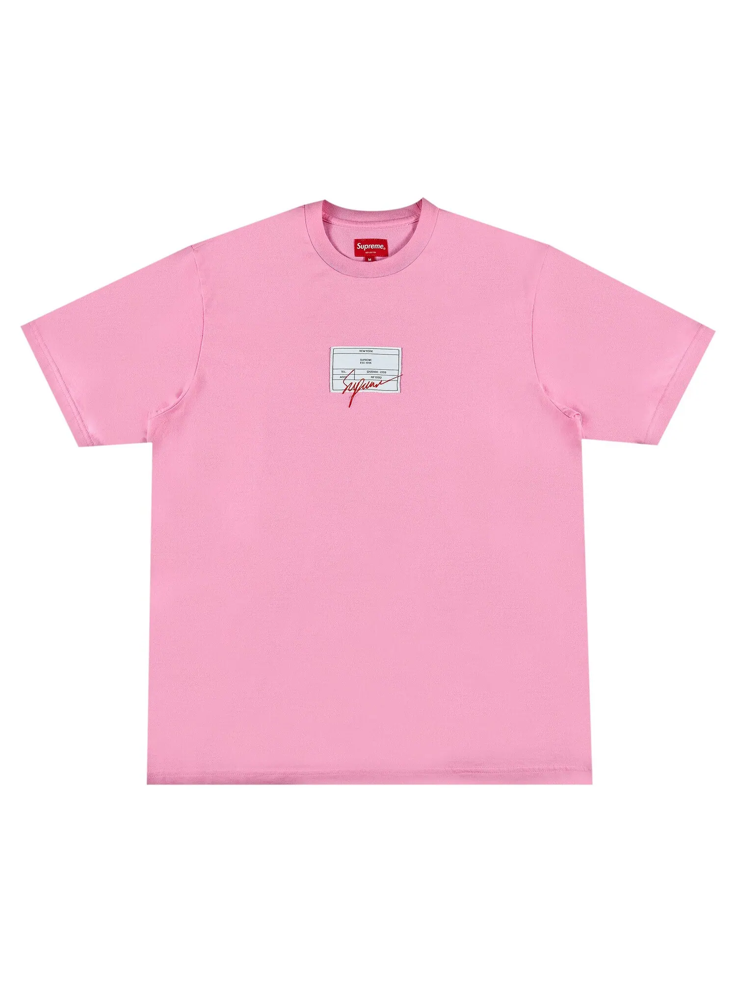 Топ с короткими рукавами Supreme Signature Label — изображение 1 из 2, розовый