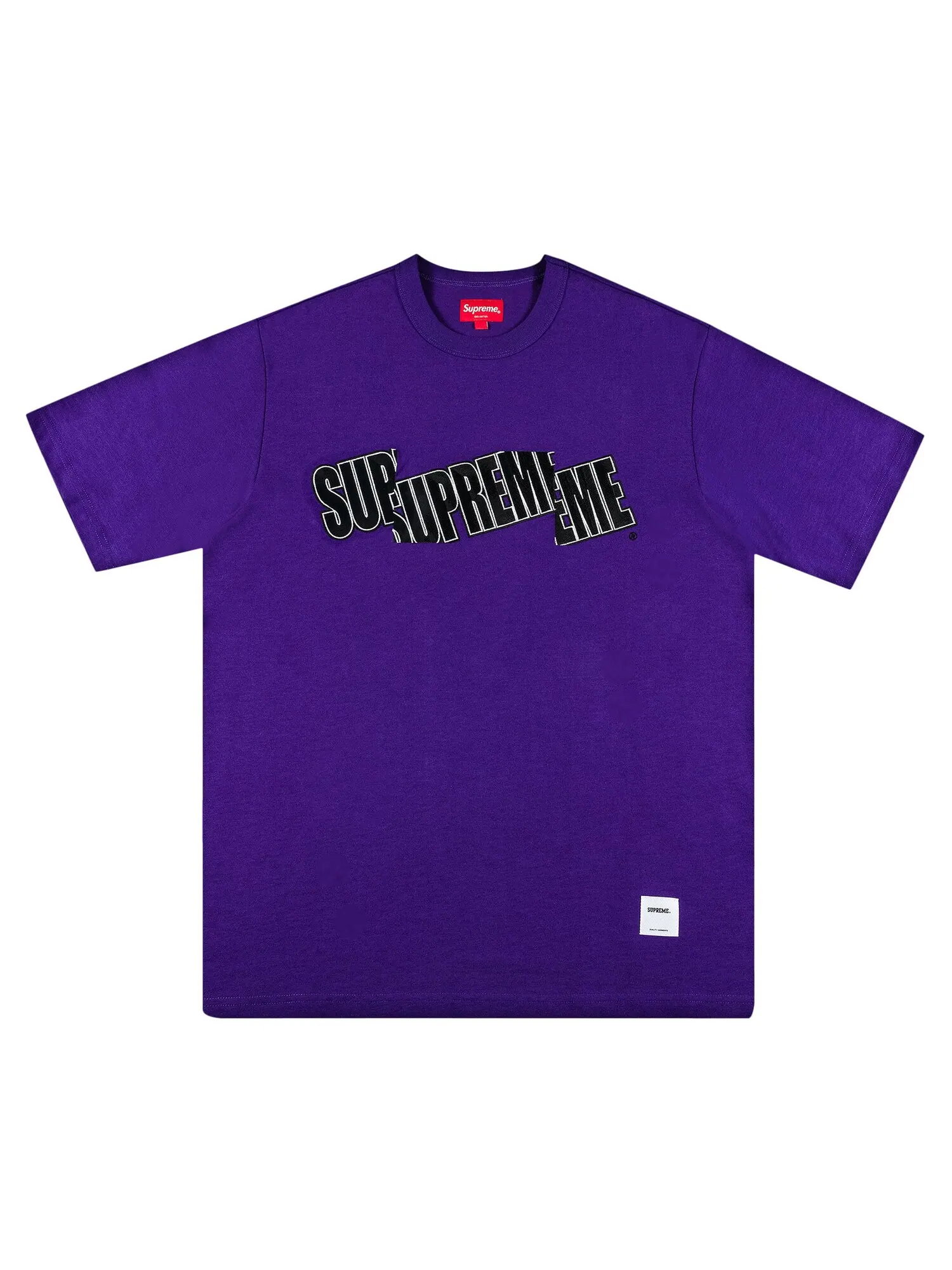 Топ с короткими рукавами и логотипом Supreme Cut — изображение 1 из 2, фиолетовый