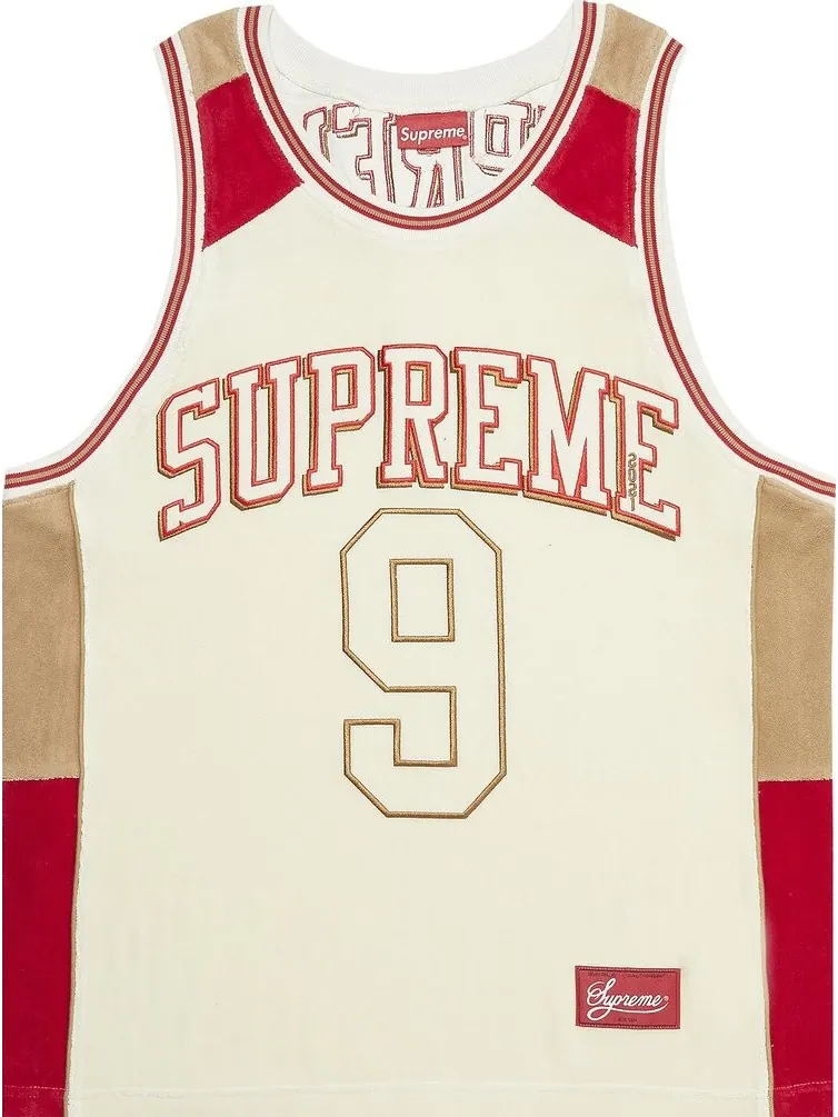 Футболка Supreme Terry Basketball Jersey 'Stone' — изображение 1 из 3, мульти