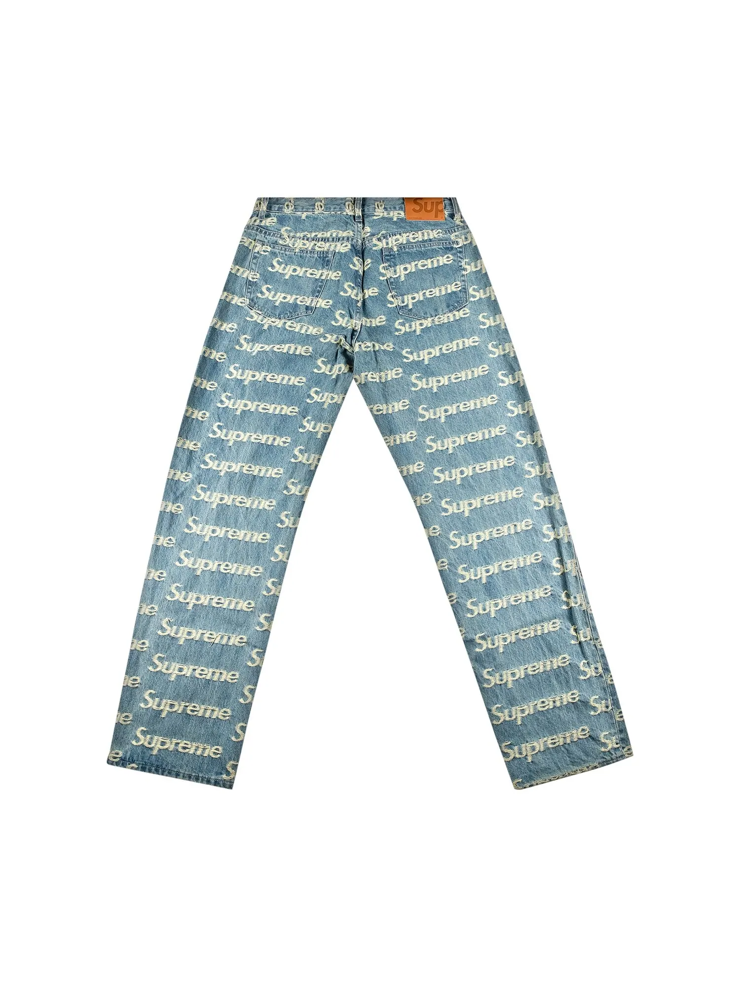 Джинсы Supreme Frayed Logos Regualr Blue — изображение 2 из 3