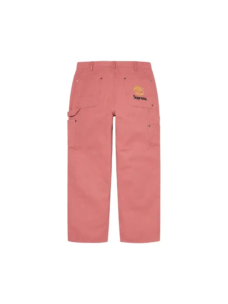 Брюки Supreme x Timberland Double Knee Painter Pant 'Dusty Red' — изображение 2 из 2, красный