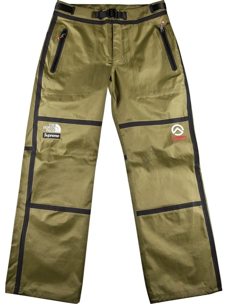 Брюки Supreme x The North Face Summit Series Outer Tape Seam Mountain Pant Olive — изображение 1 из 3, зеленый