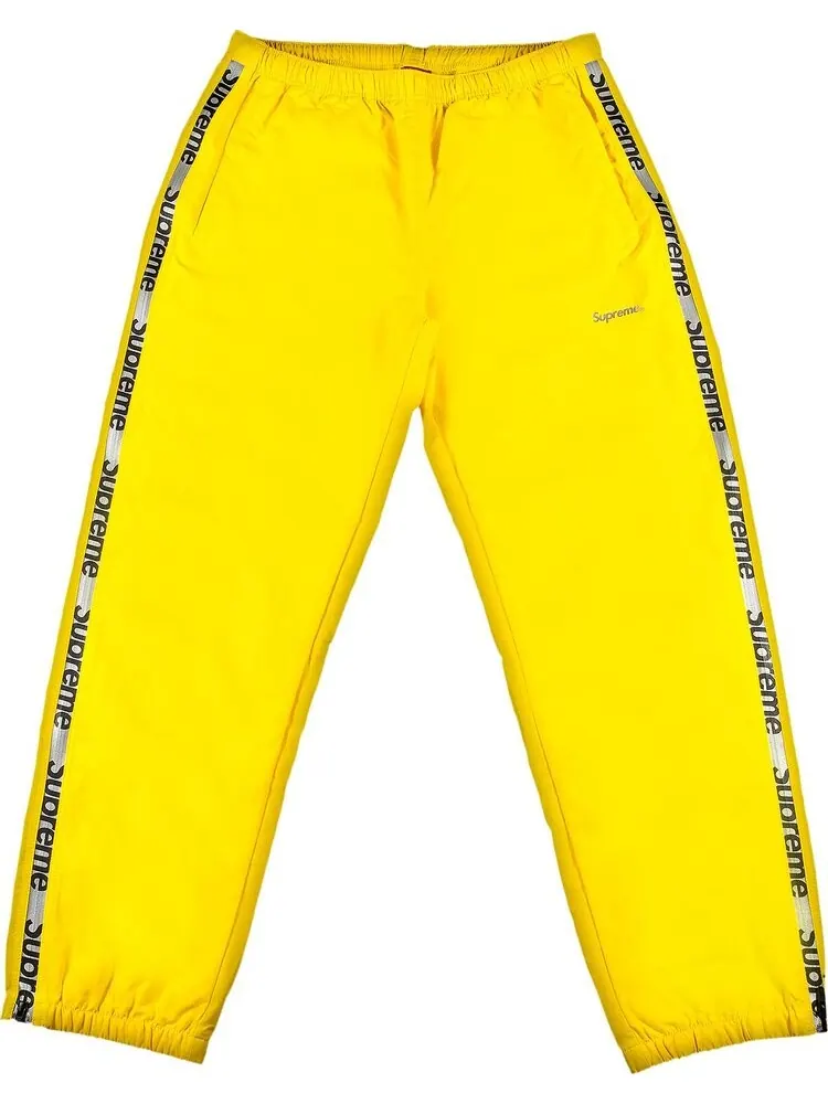 Брюки Supreme Reflective Zip Track Pant 'Yellow' — изображение 1 из 3, желтый