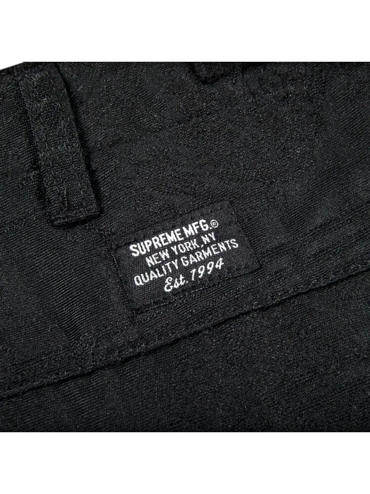 Брюки Supreme Floral Tapestry Cargo Pant 'Black' — изображение 3 из 3, черный