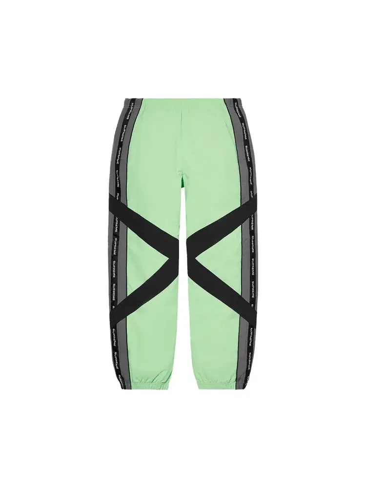 Спортивные брюки Supreme Cross Paneled Track Pant — изображение 1 из 3, зеленый