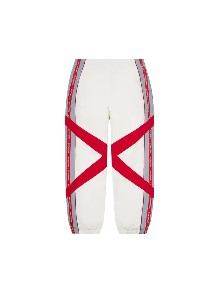 Спортивные брюки Supreme Cross Paneled Track Pant — изображение 1 из 3, белый