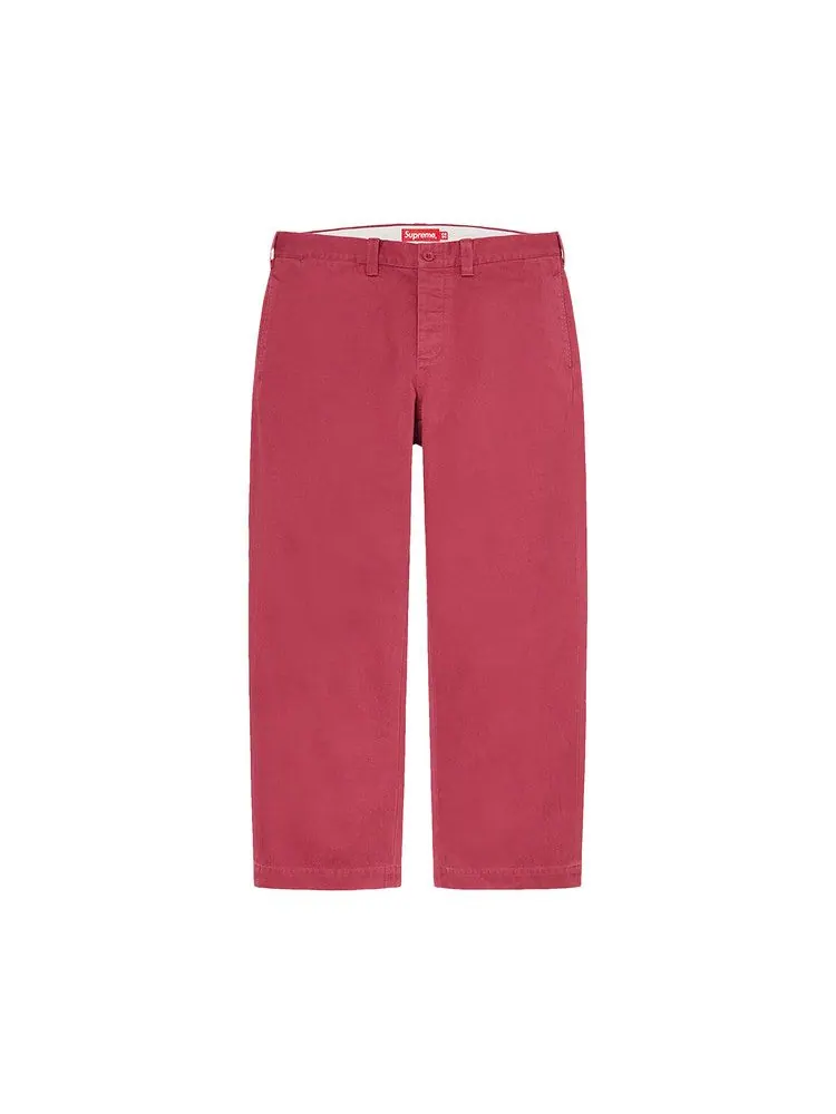Брюки Supreme Pin Up Chino Pant — изображение 1 из 2, красный