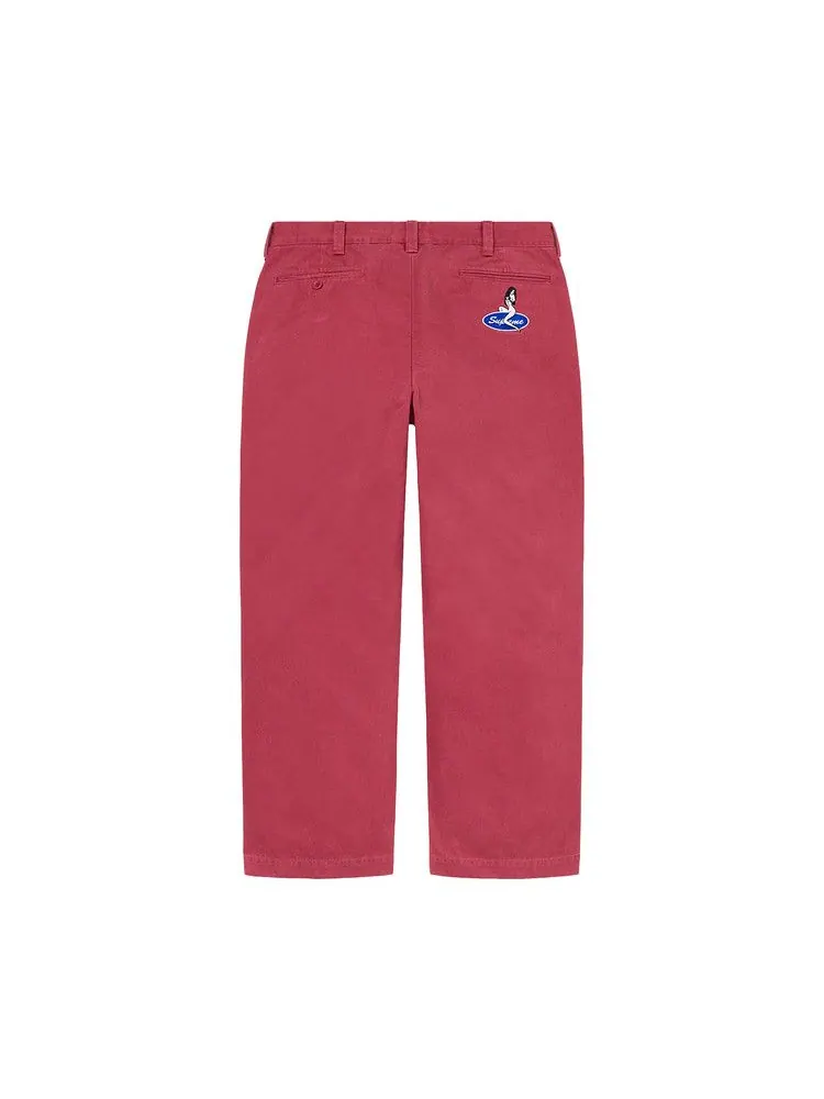 Брюки Supreme Pin Up Chino Pant — изображение 2 из 2, красный