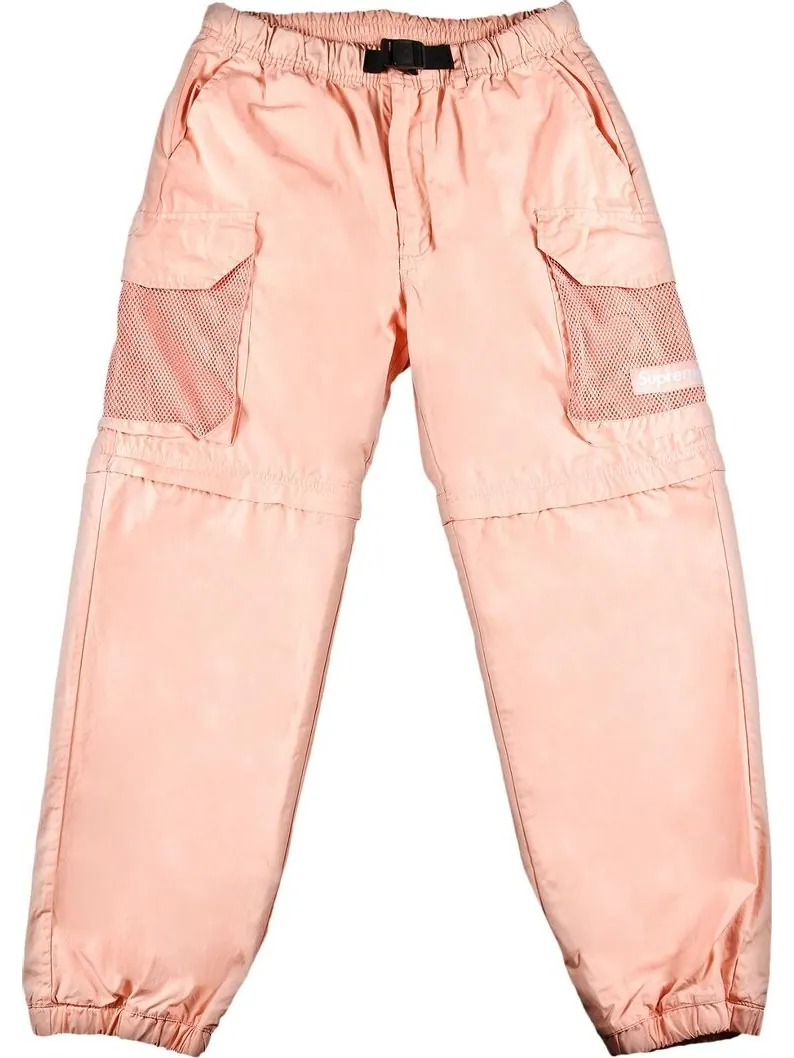 Брюки Supreme Mesh Pocket Belted Cargo Pant Dusty Pink — изображение 1 из 3, розовый