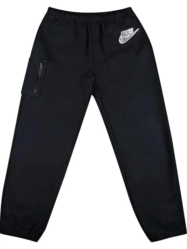 Спортивные брюки Supreme x Nike Cargo Sweatpant 'Black' — изображение 1 из 3, черный