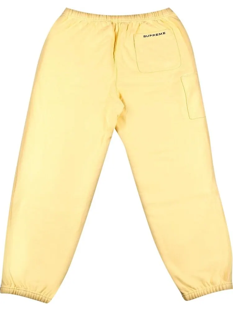 Спортивные брюки Supreme x Nike Cargo Sweatpant 'Pale Yellow' — изображение 2 из 3, желтый