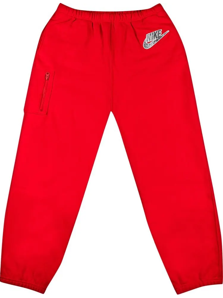 Спортивные брюки Supreme x Nike Cargo Sweatpant 'Red' — изображение 1 из 3, красный