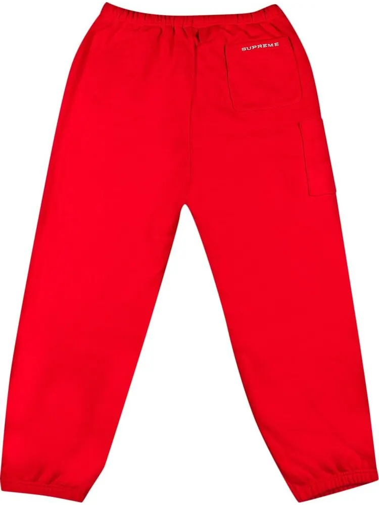 Спортивные брюки Supreme x Nike Cargo Sweatpant 'Red' — изображение 2 из 3, красный
