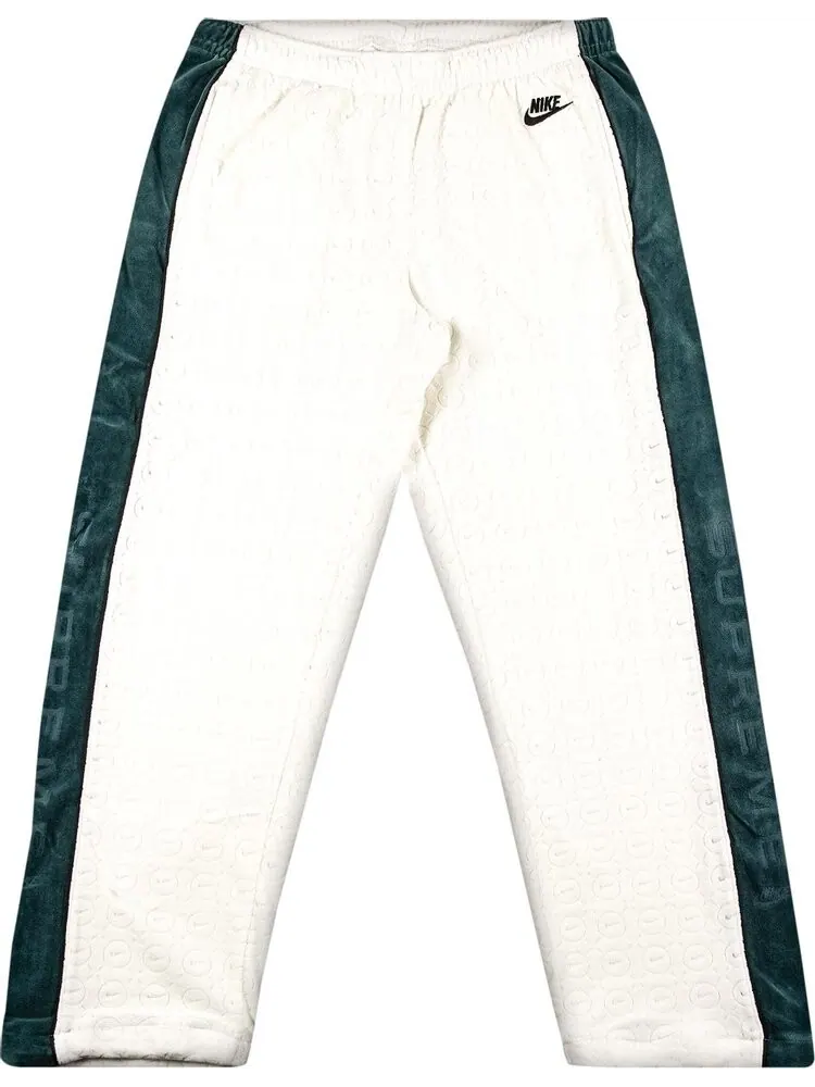 Брюки Supreme x Nike Velour Track Pant 'White' — изображение 1 из 3, белый